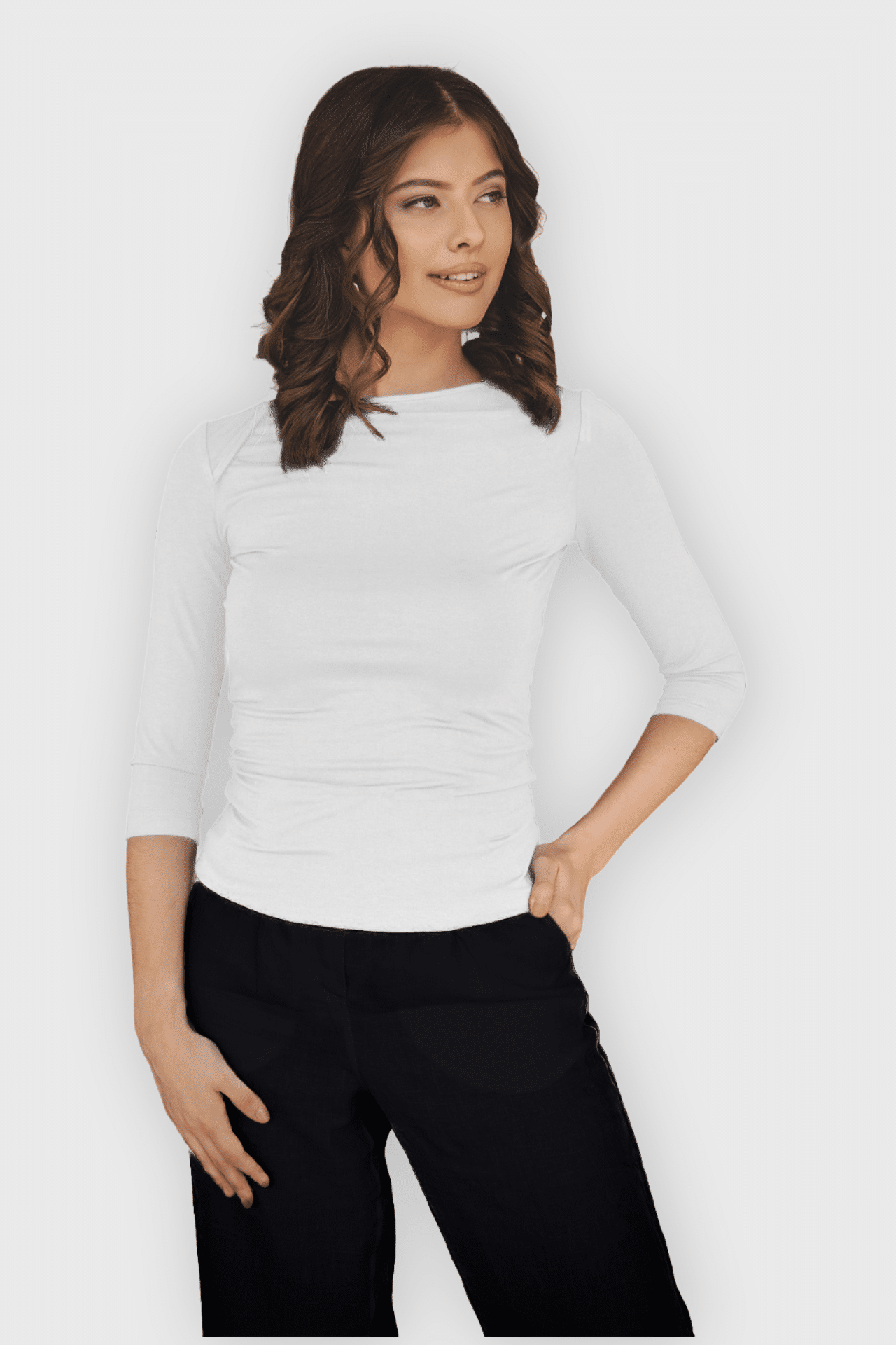 Slim fit úpletový top s prekríženými ramenami v predobjednávke