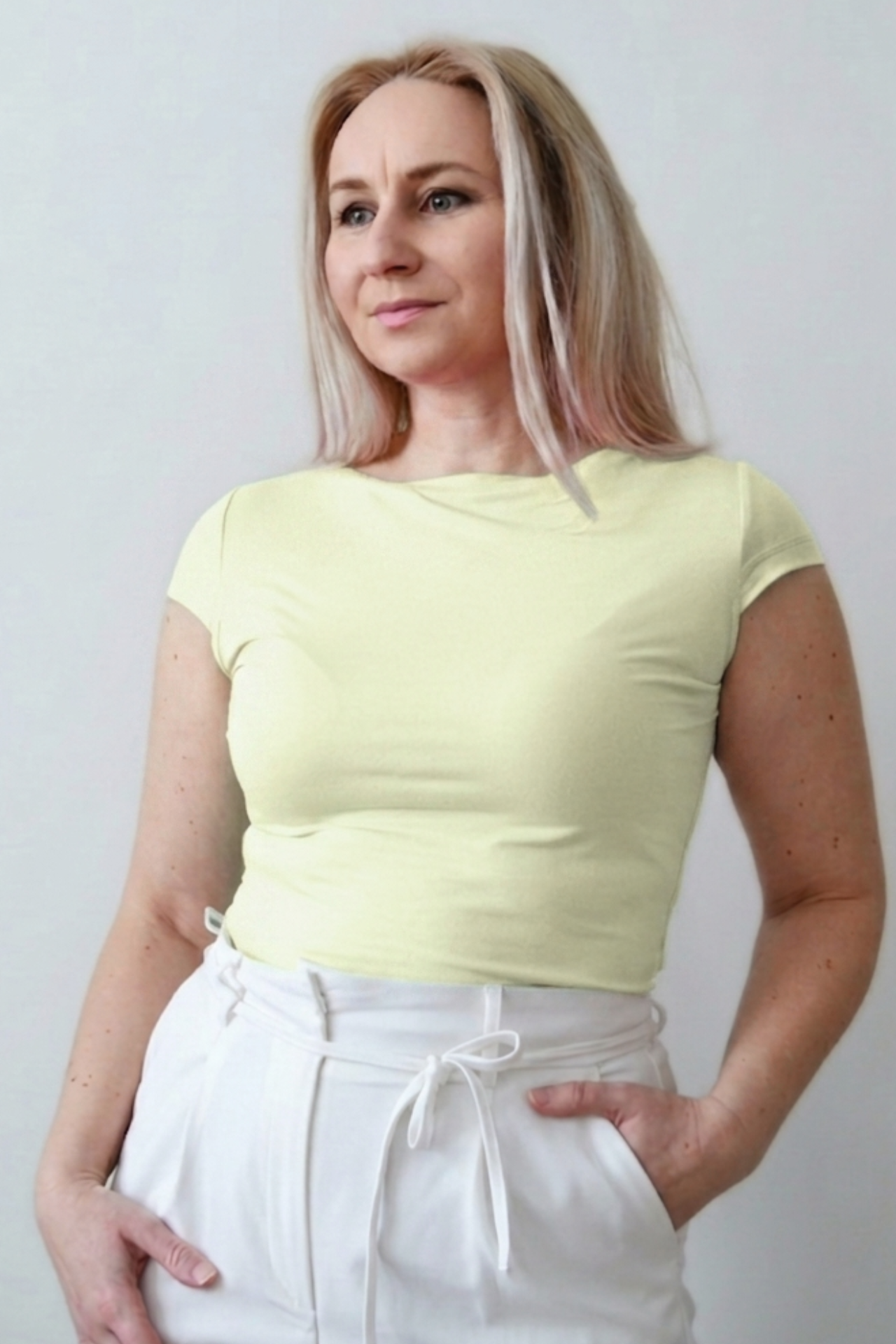 Top s "cap sleeve" rukávom CITRUS ENERGY – Obrázok 2